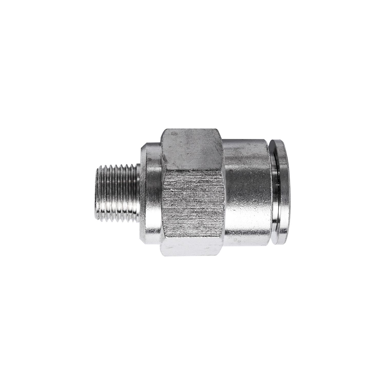 Metal Pu Fitting Straight 12mm X 1/8' M